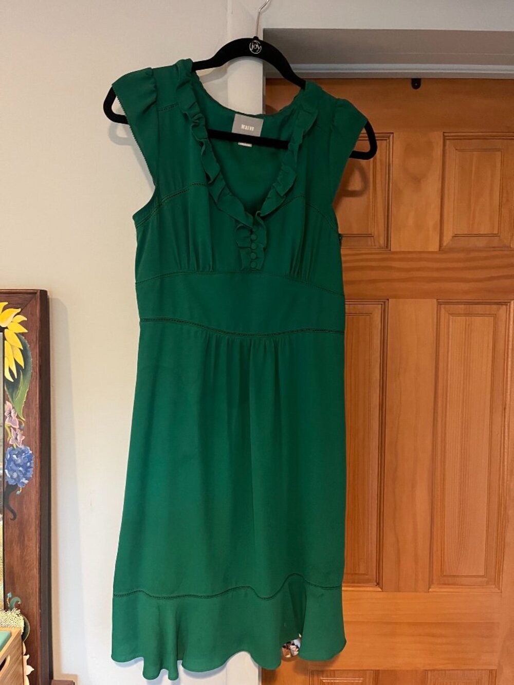 Anthropologie Green Maeve Dress; Size Small